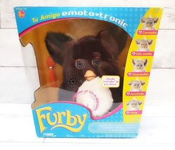 Furby 2005 emoto tronic model 59294 CHARCOAL black and white furby boxed... - $280.15