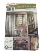 Simplicity 5480 Home Decorating Pattern For Ultimate Bath &amp; Spa With Tri... - $6.68 CAD