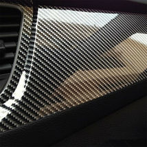 Auto Accessories 7D Glossy Carbon Fiber Vinyl Film Car Interior Wrap Sti... - £17.58 GBP