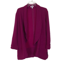 NWT Womens Size Small Bar III Dark Fuchsia Mid-Weight Crepe Blazer Jacket - £19.14 GBP