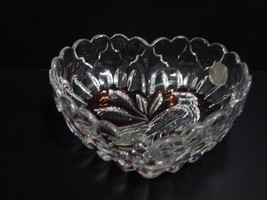 Ruby Red Hofbauer Brydes Heart 4 1/2 Inch CandyDish - £7.83 GBP