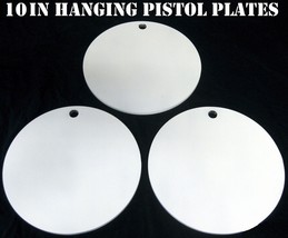 Steel Shooting Targets - 10 Inch Round Hanger - NRA Action Pistol Plate - 3 pc - £63.56 GBP