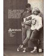 1987 Pepsi Cola Sportswear Black &amp; White Watson’s Vintage Print Ad  1980s - £5.31 GBP