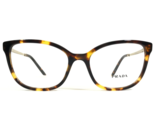 PRADA Eyeglasses Frames VPR 07W VAU-1O1 Brown Tortoise Gold Cat Eye 52-1... - $140.03