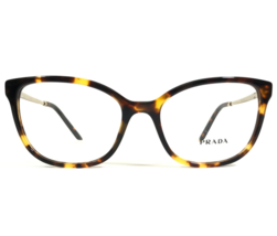 PRADA Eyeglasses Frames VPR 07W VAU-1O1 Brown Tortoise Gold Cat Eye 52-17-140 - £110.63 GBP