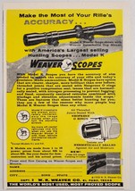 1958 Print Ad Weaver Largest Selling Rifle Hunting Scopes El Paso,Texas - £8.97 GBP