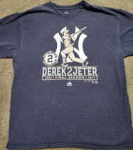 Derek Jeter T shirt men size XL final season 2014 Black Vintage - £18.59 GBP
