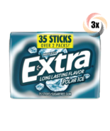3x Packs Wrigley&#39;s Extra Polar Ice Chewing Gum | 35 Stick Packs | Fast S... - £14.12 GBP