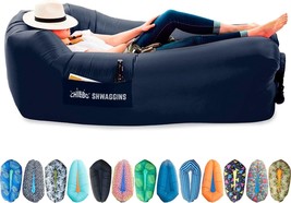 Inflatable Chillbo Shwaggins Couch - Cool Inflatable Chair Upgrade Your Camping - £41.04 GBP