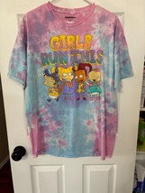 Womens Nickelodeon Cartoon Rugrats Ren Stimpy Graphic T-Shirt XL - £6.57 GBP