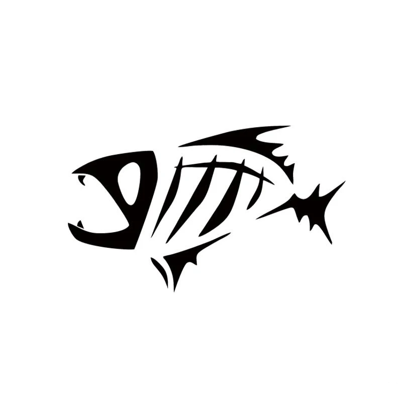 free shipping Skeleton Tribal Fish Vinyl Decal Sticker Kayak Fishing Car Auto Tr - £57.90 GBP