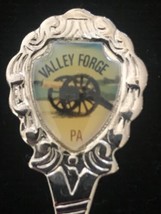 Valley forge PA Souvenir Spoon Twisted Handle Shell Bowl Silver Metal - £7.85 GBP