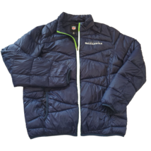 Seattle Seahawks GIII Men&#39;s XL Blue Puffer Winter Jacket Football NFL  Z... - $58.78