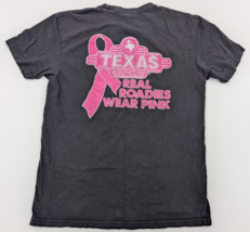 Texas Roadhouse Breast Cancer Employee T-Shirt Women&#39;s Size Medium Black - £15.64 GBP