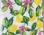 1 Printed Fabric Tablecloth, 60&quot; Round (4-6 people) EURO LEMONS, VL - $24.74