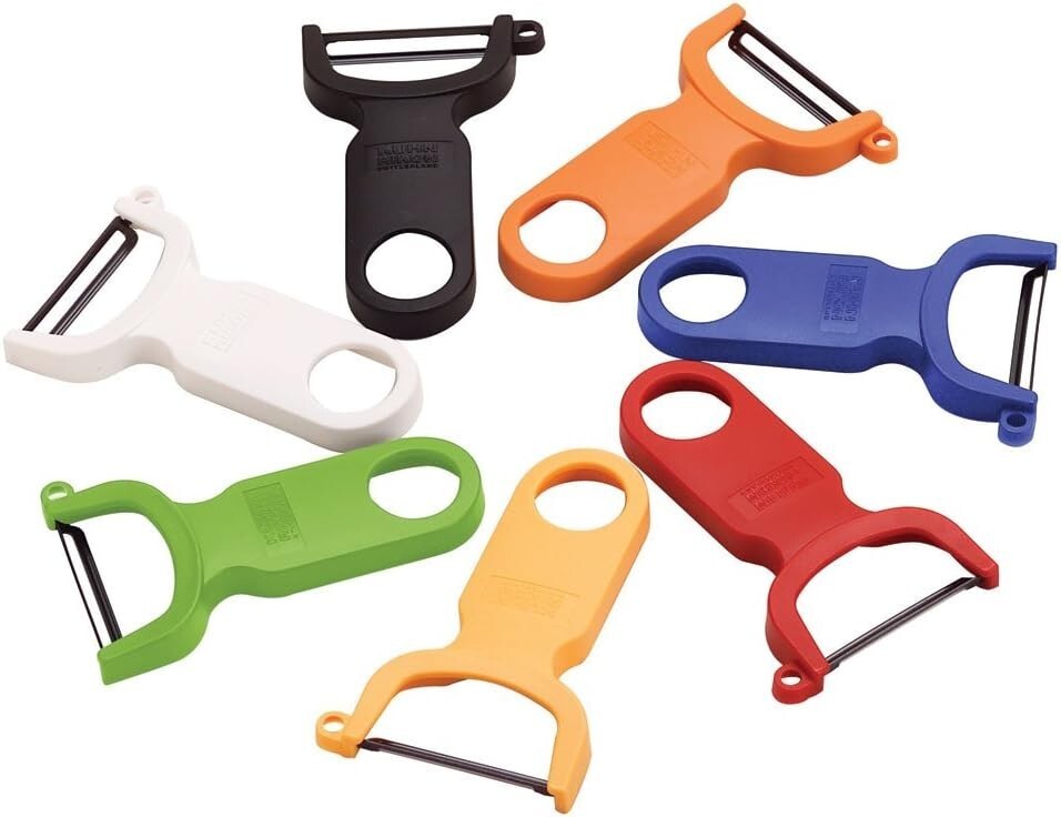 Kuhn Rikon Original 4-Inch Swiss Peeler, White, 3 pack Item image 3
