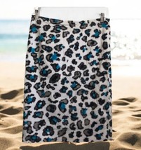 Donna Degnan animal print turquoise pencil skirt Women’s Size 8 - $24.74