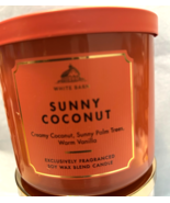 SUNNY COCONUT Bath &amp; Body Works 3 Wick Candle  14.5OZ  NEW - $24.26