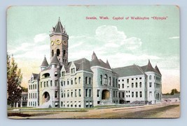 Old Capitol Building w Central Tower Olympia Washington WA UNP DB Postcard Q3 - $4.42