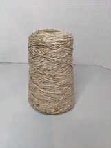 Silk City Fibers Rayon Cone Yarn Chenille Luxury 1300 YPP Cone BISQUE 12.3oz - $20.57