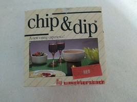 Waechtersbach Germany Red 13” Chip &amp; Dip Salsa Ceramic Serving Bowl Christmas - £14.89 GBP