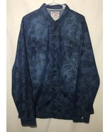 Thread &amp; Cloth Mens Dress Shirt Jeans Leaves L Long Sleeves EUC Young Men - $21.71 CAD