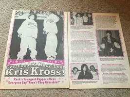 Kris Kross teen magazine pinup clipping everyone&#39;s crazy about Kris Kros... - $2.50
