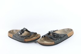 Vtg Betula Birkenstock Womens 9 Distressed Patent Leather Buckle Sandals... - $646.12 MXN