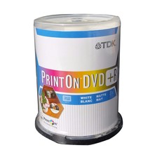 100 on spindle pack TDK Print On DVD R 8x 4.7 GB single sided white matte - £65.60 GBP
