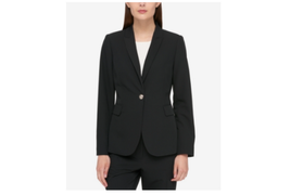 Tommy Hilfiger One-Button Solid Jacket Womens Jacket, Size 0 - $57.42