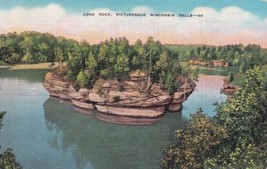 Lone Rock Wisconsin Dells WI Island Postcard B17 - £2.33 GBP