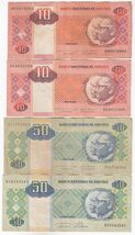 Angola, 10, 50 Kwanzas, (Lot of 4) Banco Nacional De angola Banknotes - $10.84