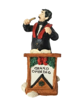 Vintage  Grand Opening Conductor Mini Figurine Christmas Village Display  - £9.44 GBP