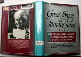 Chas Hamilton Jr. 1980 Hcdj 1st Ed Great Forgers And Famous Fakes Lincoln Frost - £9.91 GBP