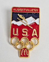 Albertville 92 USA Winter Olympics 1992 Mcdonalds Lapel Pin Collectible - €5,18 EUR