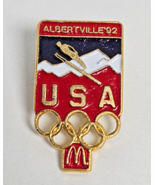 Albertville 92 USA Winter Olympics 1992 Mcdonalds Lapel Pin Collectible - €5,18 EUR