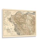 1894 Alameda &amp; Contra Costa County San Francisco California Map Poster W... - £31.45 GBP+