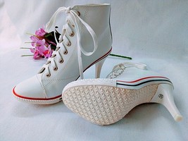 2021 New Genuine Leather Women&#39;s Shoes High Heels 6-8cm Female Spring Autumn Cro - £72.22 GBP