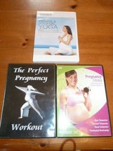 LOT 3 PRENATAL WORKOUT DVDS THE PERFECT PREGNANCY WORKOUT FITNESS YOGA - £13.47 GBP