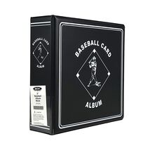 1 BCW 3" Heavy Duty D-ring Black Baseball Binder Album - $17.53