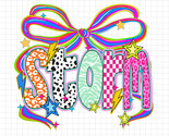 Storm Mascot Coquette Bow PNG, Funky Leopard Letters PNG, School Spirit PNG - $2.50
