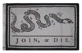 Trade Winds 2x3 Join or Die Benjamin Franklin Snake Flag 2&#39;x3&#39; House Ban... - $4.44