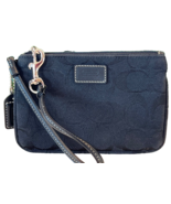 Coach Signature Wristlet Canvas Jacquard Black - $19.00