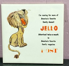 Jell-O Tile Ceramic by Wenczel Saturday Evening Post Advertising Vintage Rare - £38.78 GBP