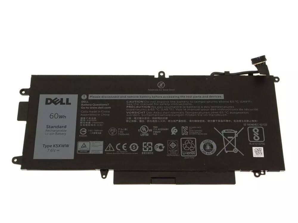 New Original Dell K5XWW Latitude 7390 2-in-1 60Wh 7.6V 4-Cell Laptop Bat... - £53.87 GBP