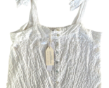 Jane and Delancey Women&#39;s Tie Strap Blouse Button Detail Soft Rayon Size... - $22.76
