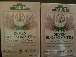 Two Pack Seven Bloson Tadin Tea (48 Bags) Siete Azahares - £14.01 GBP