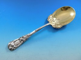 New Art by Durgin Sterling Silver Berry Serving Spoon GW with Irises 9 3/4&quot; - £1,035.89 GBP