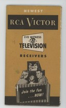 RCA Victor Eye Witness Television Receivers sales Boucher Vintage 1940s ? - £19.69 GBP