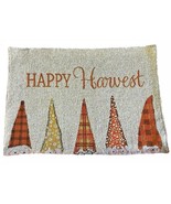 Happy Harvest Gnomes Placemats 13x18&quot; Set of 4 Tapestry Thanksgiving Fal... - £29.14 GBP